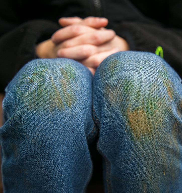 Grasvlekken verwijderen