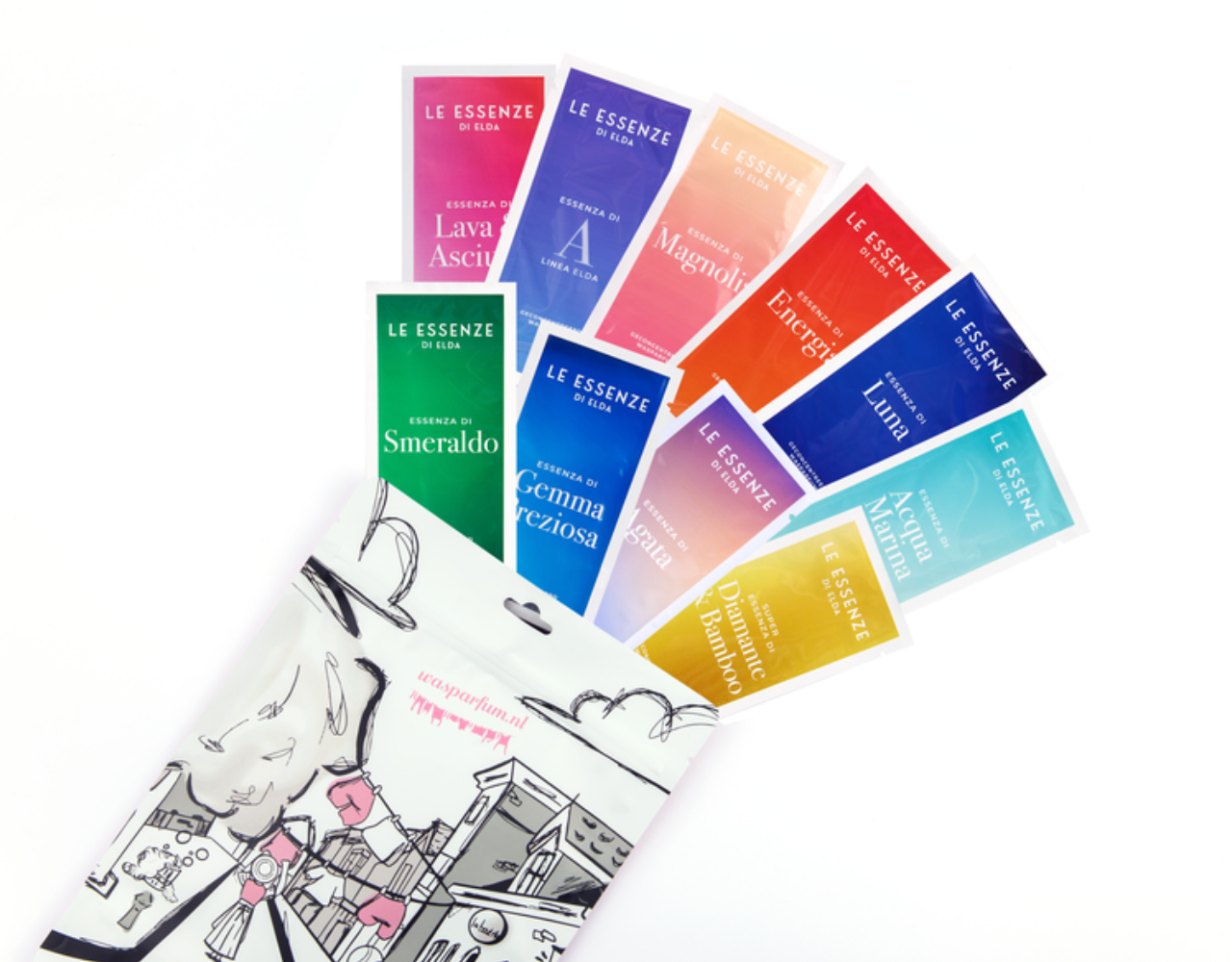 Wasparfum proefpakket Diana’s favorieten