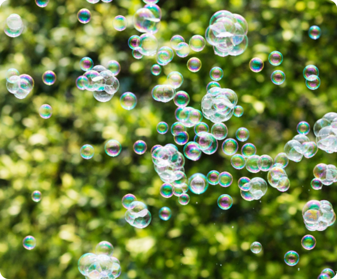 Bellenblaas vlekken verwijderen