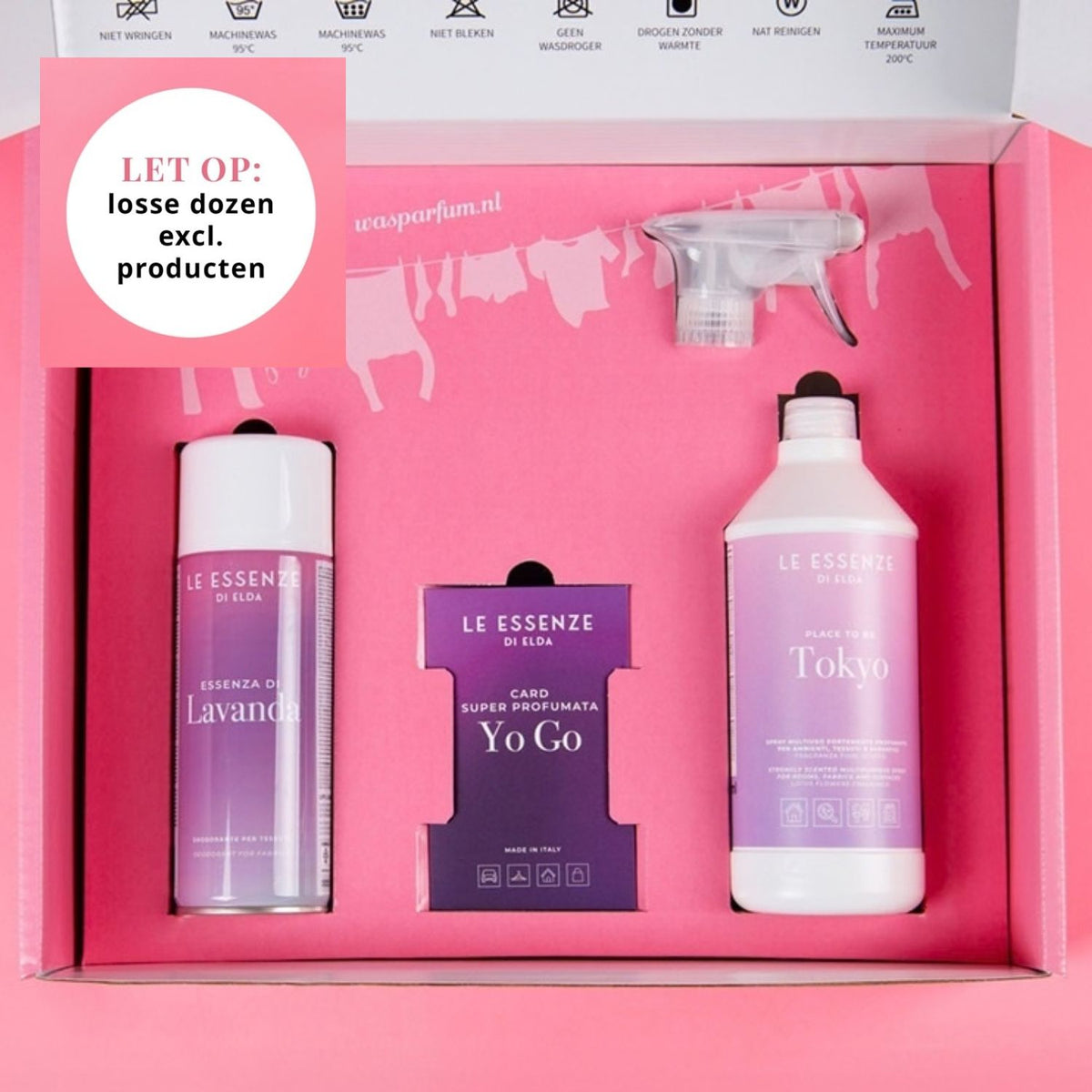 Cadeaudoos Schoon en Fris | Textielspray, Geurkaart & Allesreinigerspray (5 stuks)