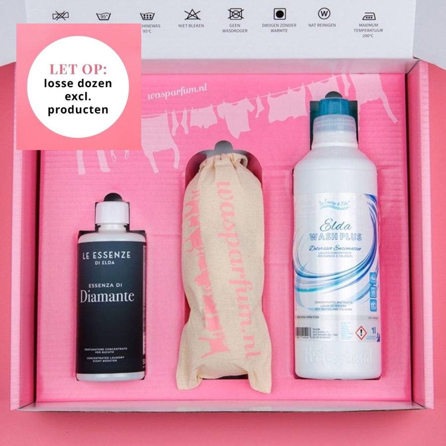 Cadeaudoos Luxe Wasdag | Wasparfum, Drogerballen & Wasmiddel (per 5 stuks)